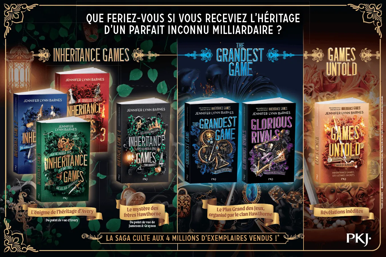 L'ordre de lecture de la saga Inheritance Games