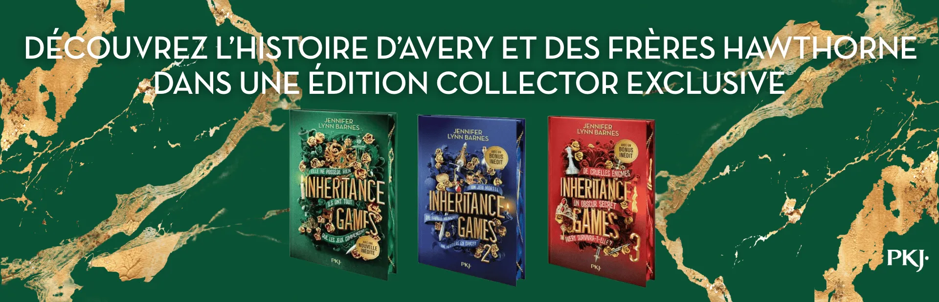 Couvertures des collector Inheritance Games