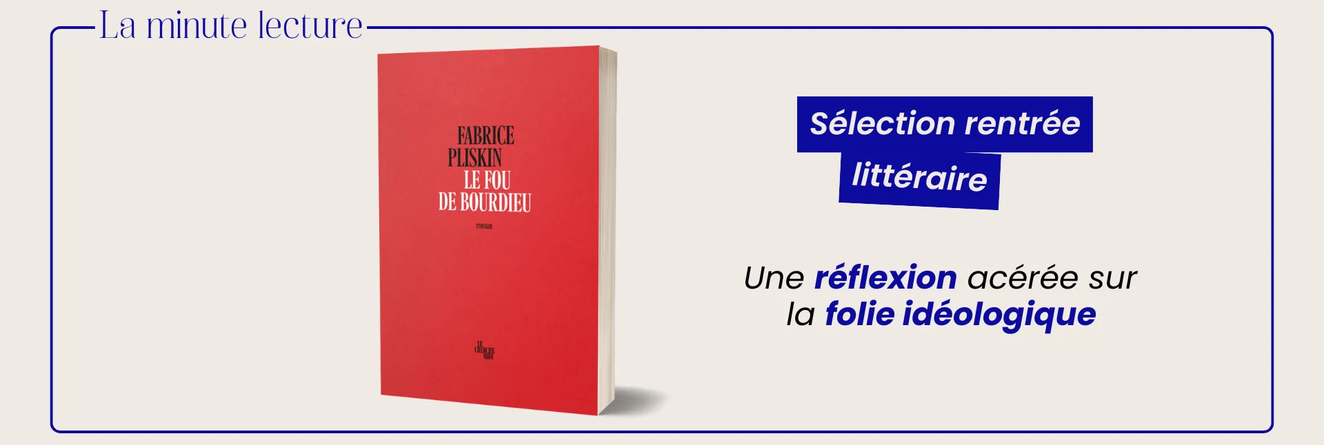 Roman "Le fou de Bourdieu" de Fabrice Pilskin