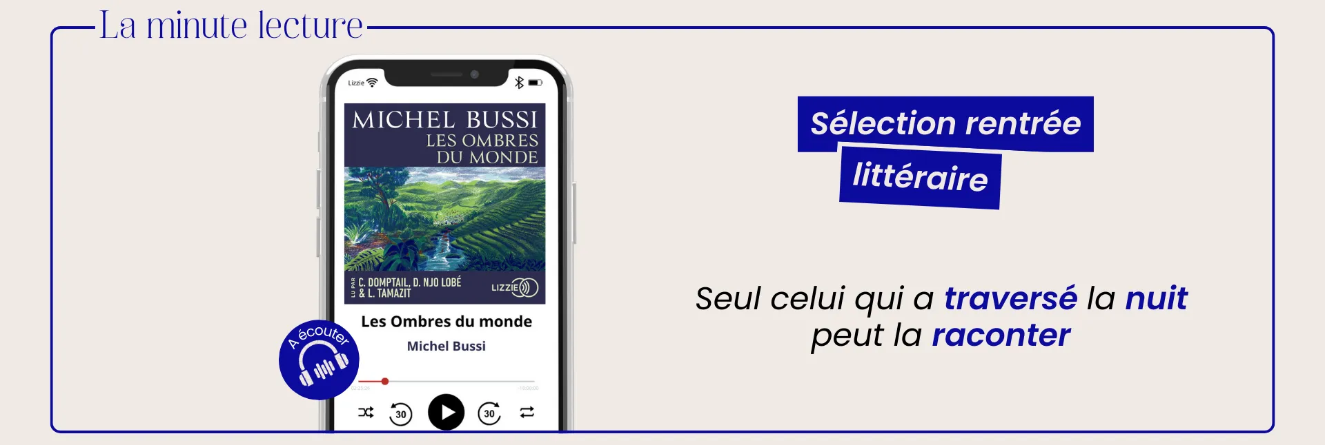 Les ombres du monde de Michel Bussi dans La Minute Lecture