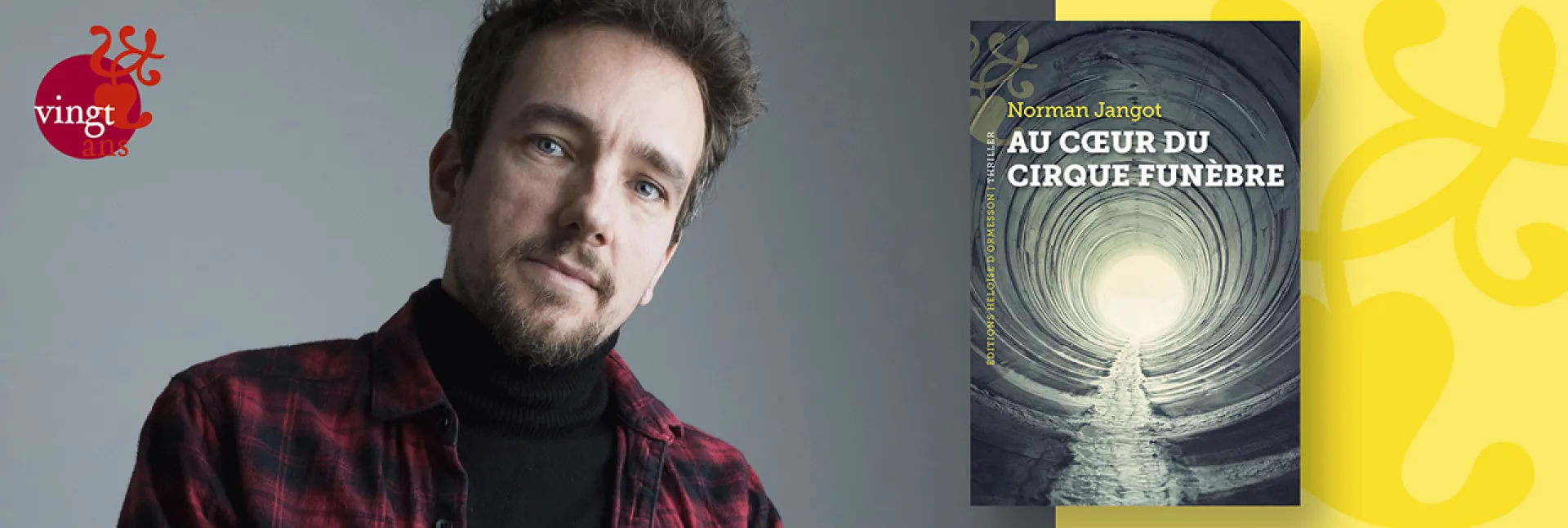 portrait auteur et couverture Norman Jangot